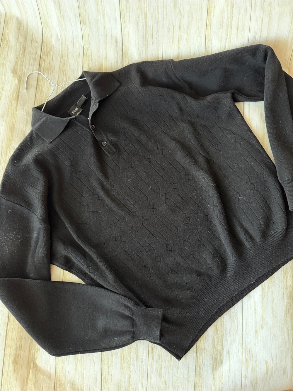 Hugo Boss Black Merino Crewneck Sweater Large